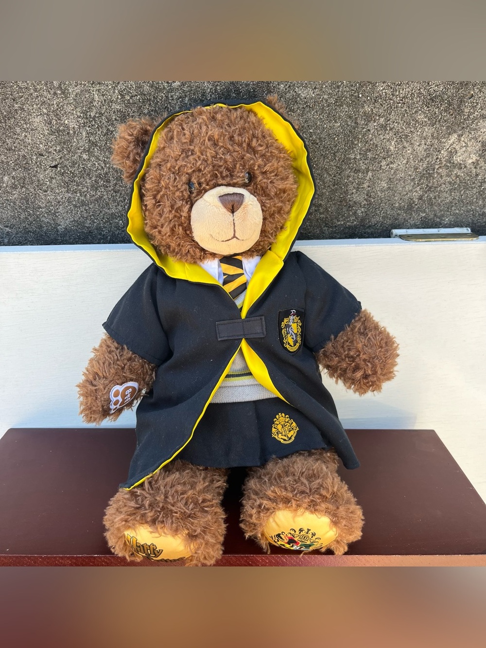 Build A Bear Wizarding World Harry Potter Hufflepuff Brown Bear Plush W Clothes